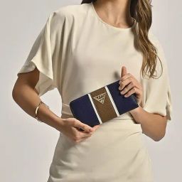 Lavie Navy Color Block Wallet-37