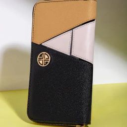 Carlton London Multicolor Textured Zip Around Wallet for Women-image-79