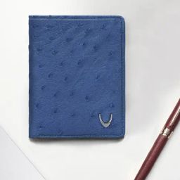 Hidesign Blue Casual Leather Bi-Fold Wallet for Men-20