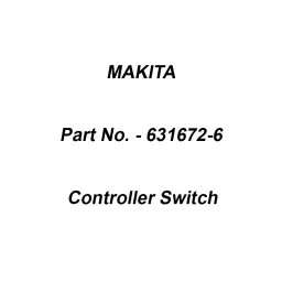 Makita Controller Switch Suitable For MT400, Part No 631672-6-8