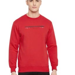 Duke Ruby Red Regular Fit Sweatshirt-65
