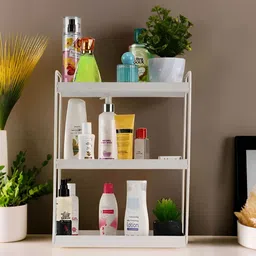 Myntra Elegant Homes White 3-Tier Metal Bathroom Organiser-16