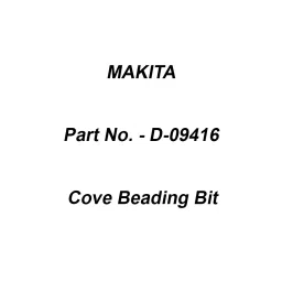 Makita Cove Beading Bit 8R, Part No D-09416-24