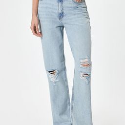 Koton Women Straight Fit High-Rise Trousers-image-82