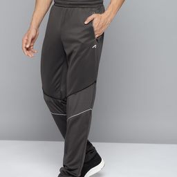 Alcis Men Charcoal Grey Striped Slim-Fit Training Track Pants-picture-17