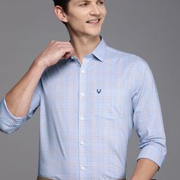 Allen Solly Men Pure Cotton Tartan Checks Casual Shirt-image-22