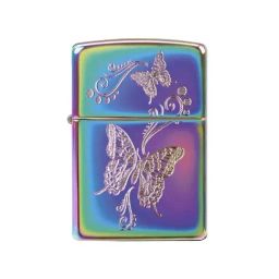Zippo Multicolor Brass Butterflies Windproof Pocket Lighter-image-60