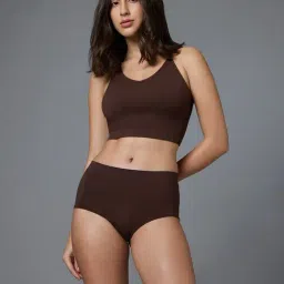 Feier Brown Logo Print Boy Short Panty-image-31