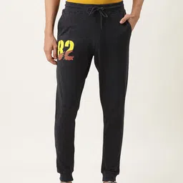 Urban Dog Men Charcoal Cotton Knitted Track Pant-image-83
