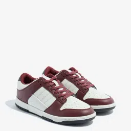 LUNA BLU by Westside Burgundy Colour-Blocked Sneakers-picture-31
