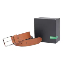United Colors of Benetton Men Textured Leather Formal Belt-image-35