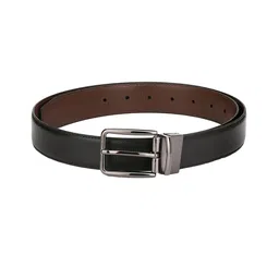 Pacific Gold Men Textured PU Reversible Formal Belt-image-73