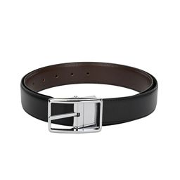 Calvadoss Men Black Textured Reversible Belt-image-44