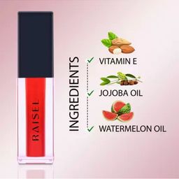RAISEL Set Of 3 Liquid Matte Lipstick - 4.5 ml Each-Red Alert 11-Honey Dip 44-Rose Bud 22 image 5