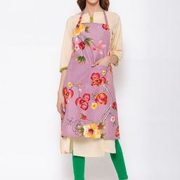 KLOTTHE Purple & Pink Printed 210 TC Apron-48