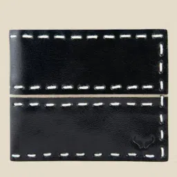 Bern Black Textured Bi-Fold Leather Wallet-picture-34