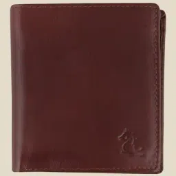 Kara Brown Solid Bi-Fold Leather Wallet-image-97