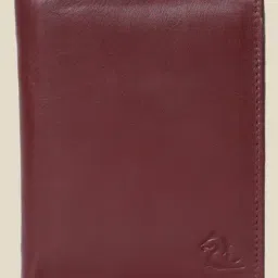 Kara Brown Solid Bi-Fold Leather Wallet-image-58