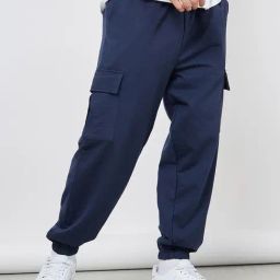 Styli Oversized Fit Cargo Joggers with Elasticated Hem-image-9