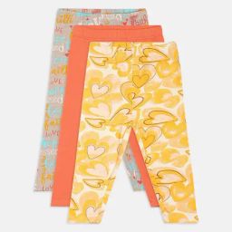 MINIKLUB Kids Multicolor Printed Leggings (Pack Of 3)-image-62