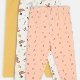 MINIKLUB Kids Multicolor Printed Leggings (Pack Of 3)-image-66
