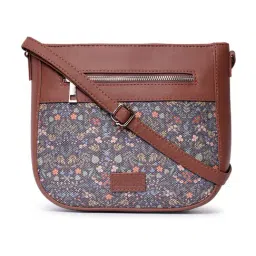 ZOUK Kashmir Royals Multicolor Printed Cross Body Bag-image-30