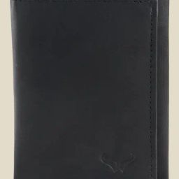 Bern Black Solid Tri-Fold Leather Wallet-image-79