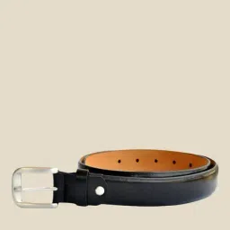 Kara Black Solid Leather Belt-image-59