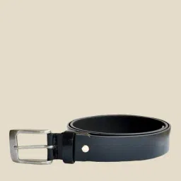 Kara Black Solid Leather Belt-image-61