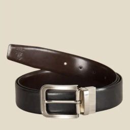 Kara Black Solid Leather Belt-image-30