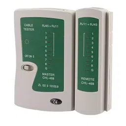 PremiumAV RJ45 RJ11 Network Cable Tester for Cat5, Cat6, Telephone Lines and PC, Modem, Router, Networking Setup-44