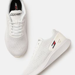 Tommy Hilfiger Women White Textured Regular Sneakers With Tech Foam Midsole-picture-31