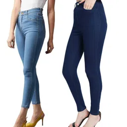 kitty-fashion Women Jean Skinny Fit Highly Distressed Stretchable Jeans-image-70