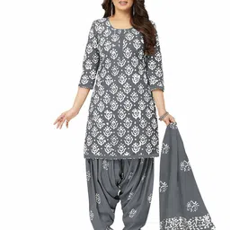 MIRAAN Printed Pure Cotton Unstitched Dress Material-image-83