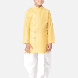 TABARD Boys Yellow Solid Kurta with Dhoti Pants-picture-47