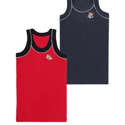 Kritiu Boys Pack of 2 Cotton Vests-image-27