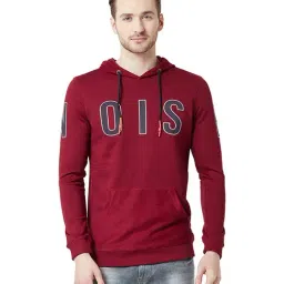 Spykar Red Hooded Sweatshirt-16