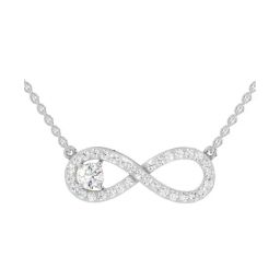 Sparkles Lab Grown Diamond 14k (585) White Gold Pendant for Women-image-47