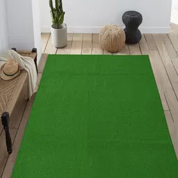 Saral Home Green Solid Anti-Skid Carpet-image-28