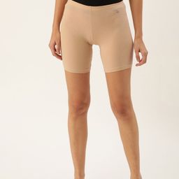 Enamor E032 Hugged Fit Stretch Cotton Cycling Shorts for Women with Soft Elastic Waistband-42