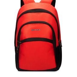 COSMUS Unisex Red & Black Solid Backpack-1