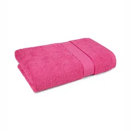 MYTRIDENT Pink Cotton 450 GSM Bath Towel-57