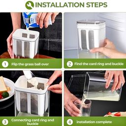 Greek Yogurt & Curd Strainer - Fine Mesh Filter with Lid | Multifunctional Yogurt Maker & Cheese Separator | Perfect for Homemade Yogurt, Curd, Cheese & More 1100ml Pack of 1 image 3
