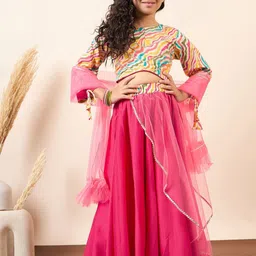 Stylo Bug Girls Ready to Wear Lehenga & Blouse With Dupatta-picture-53