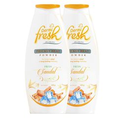 DERMIFRESH Set Of 2 Fresh Sandal Prickly Heat Powder- 150 g Each-7
