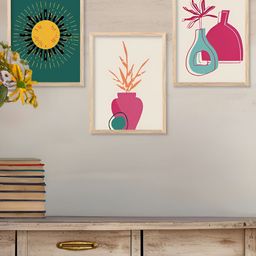 Kotart White & Green 3 Pieces Wooden Wall Arts-picture-36