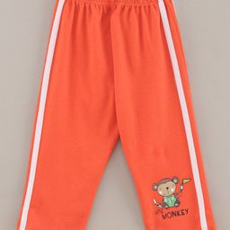 Tango Full Length Lounge Pant Monkey Print - Orange-picture-12
