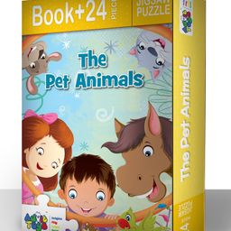 Advit Toys The Pet Animals  Jigsaw Puzzle Educational Fun Fact Book Inside Multicolor - 24 Pieces-17