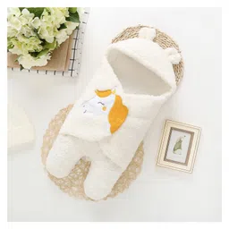 Brandonn Wearable Hooded Blanket - White-picture-6