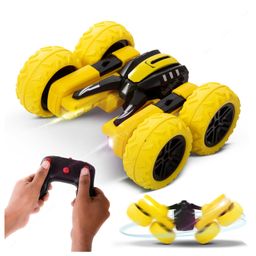 Baybee Double Sided 1:28 Scale Rechargeable Remote Control Car for Kids - Yellow-17